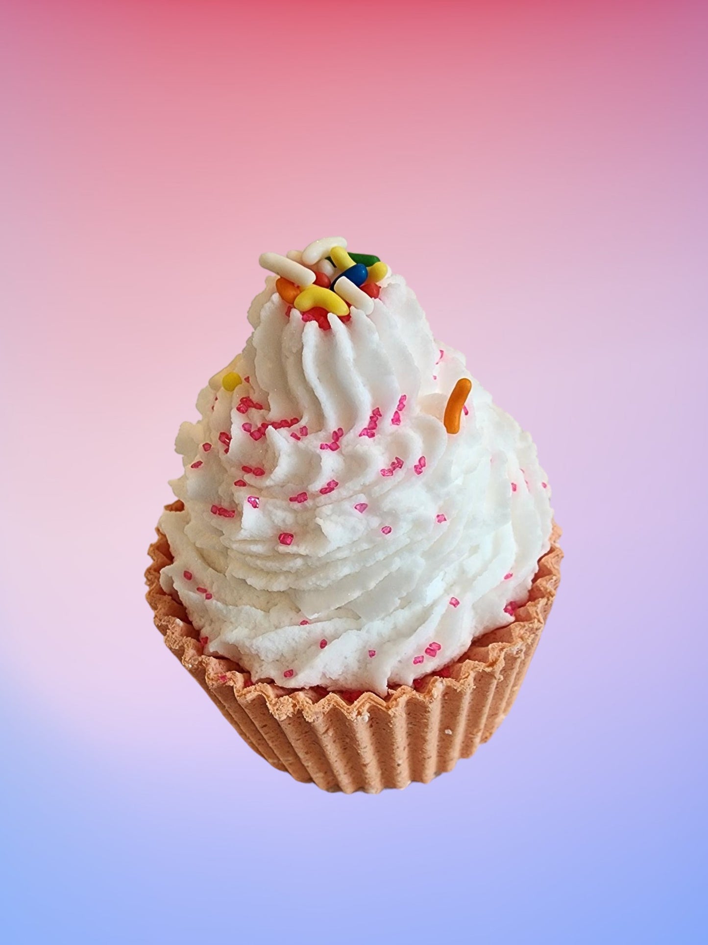 Cup Cake bath bomb scented Love Spell