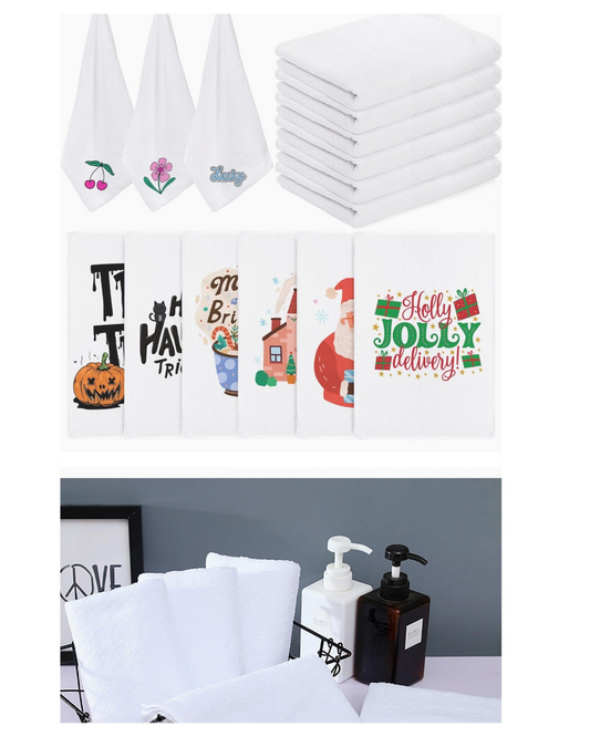 CUSTOMIZABLE KITCHEN OR BATH TEA TOWEL